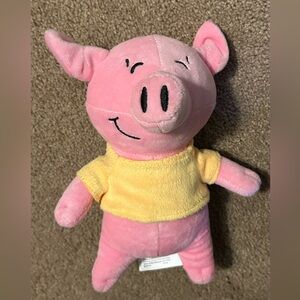 The Three Little Racing Pigs Yellow Pig Plush Aaron Burakoff Stuffed Animal 8"